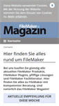 Mobile Screenshot of filemaker-magazin.de